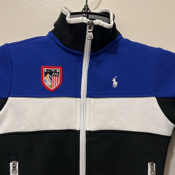 RALPH LAUREN POLO SPORT - 3T TODDLER BOYS FULL ZIP TRACK JACKET EUC LIKE NEW - Picture 2 of 10